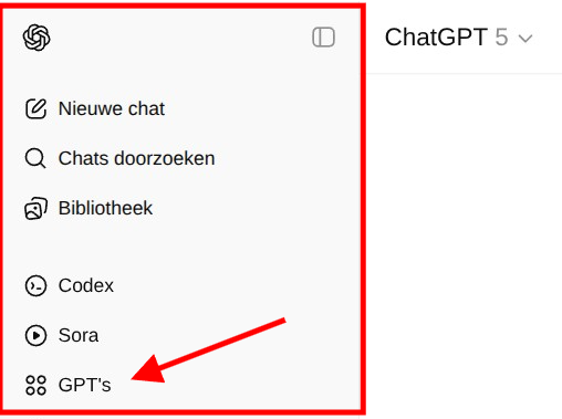 Custom GPT opzetten binnen ChatGPT
